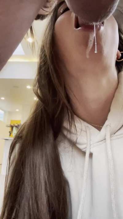 Gag spit gets slimy