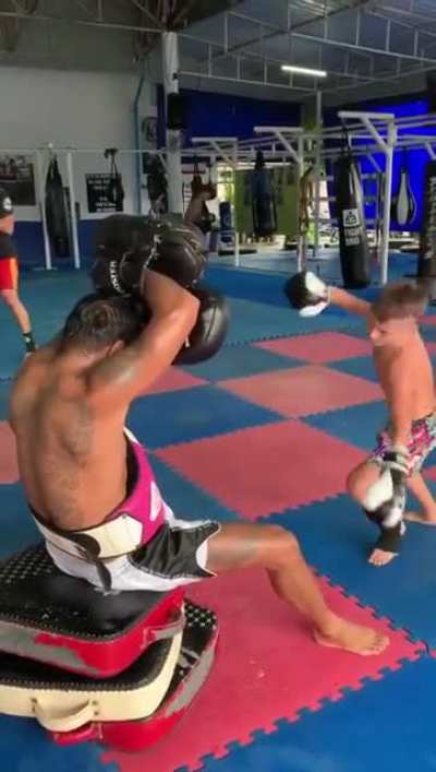 Just a kid living the dream in Thailand. #PhuketTopTeam #MuayThai 🇹🇭