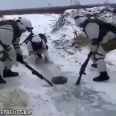 Landmine curling