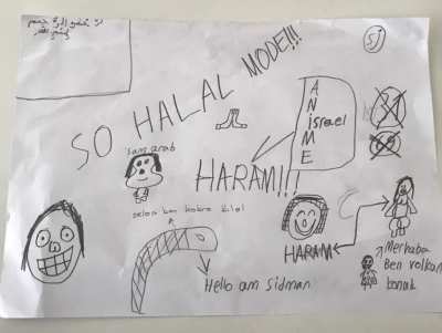 Got bored and drew this in school middle of a argument about kid throwing papers at teacher