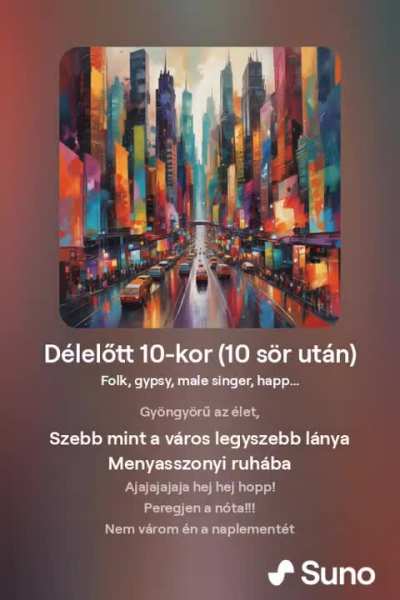 Őrs vezér tere nóta - Délelőtt 10-kor (10 sör után)