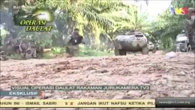 Footage of lahad datu standoff (2013)