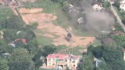 MNDAA (ethnic Chinese anti-government militia based in Shan State) drone bombing Myanmar Junta helicopter picking up generals&rsquo; families in Pinlebu, Sagaing Region (Between July 3-July 8)  