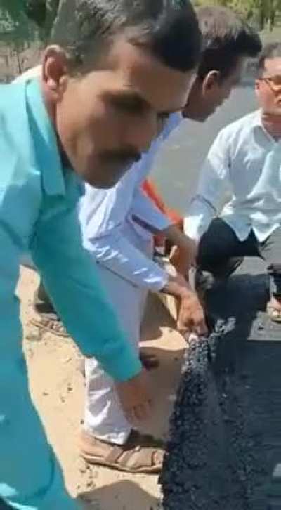 To make a road