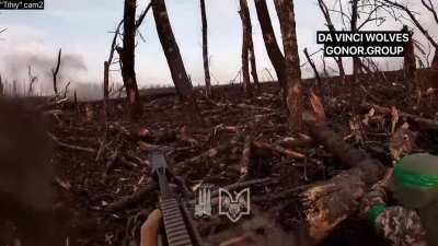 Full video of the combat between "Gonor" group of "Da Vinchi Wolves" battalion and Wagnerites for the last road to Bakhmut (with English subtitles)