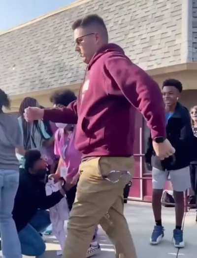 Teacher teaching.