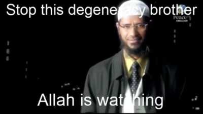 He is watching