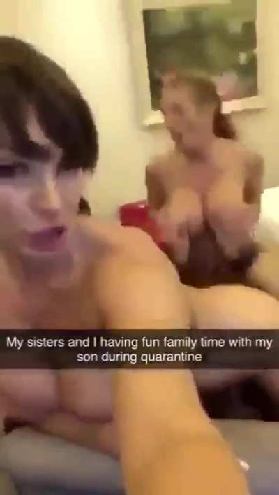 Mom, son and aunts