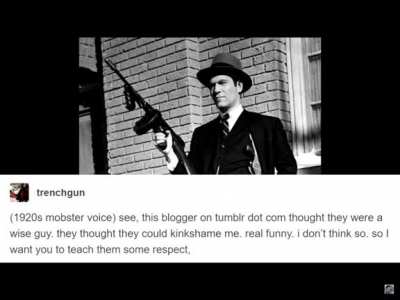 Mob boss gets kinkshamed