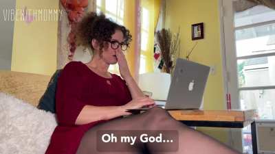My mom found incest porn on her laptop! She wasn’t very happy about it… or was she? [f] milf