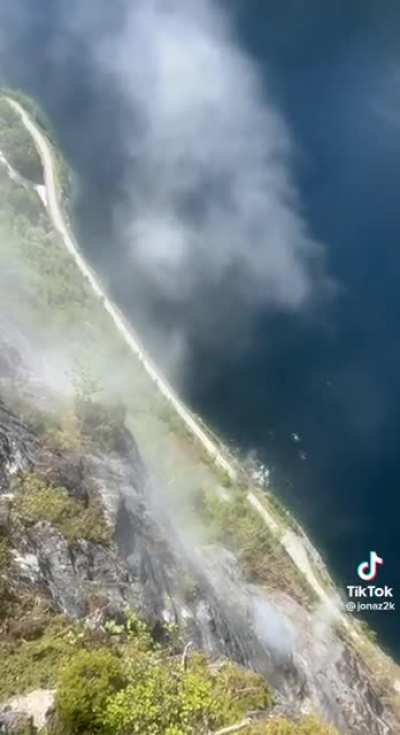 Looked like the rock was made out of dust