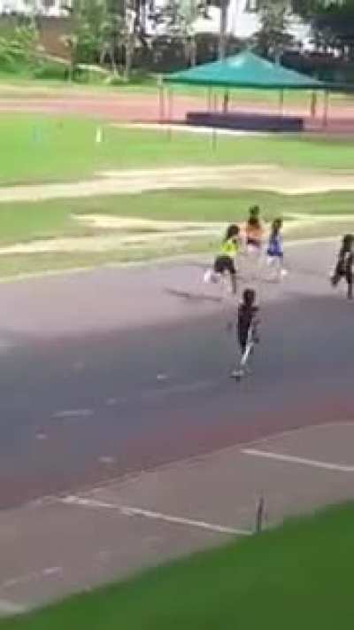 This brave girl with one leg