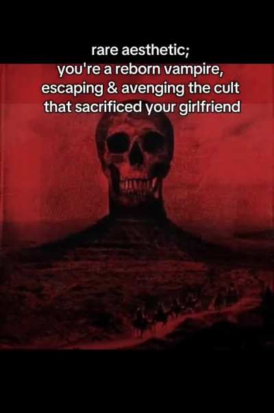 rare aesthetic but it's Blood