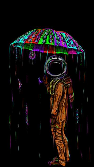 Lunar rain, me, digital, 2021