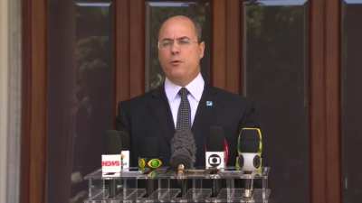 Witzel diz que opera&ccedil;&atilde;o contra ele &eacute; persegui&ccedil;&atilde;o pol&iacute;tica, que outros governadores v&atilde;o sofrer a mesma coisa, que Fl&aacute;vio Bolsonaro, com muito mais provas contra ele, j&aacute; deveria estar preso, e que "continuarei lutando contra esse fascismo que se in