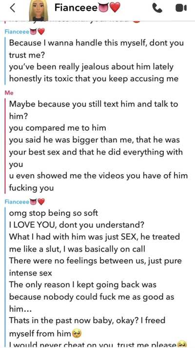 Your girl loves you, but she’s still addicted to being her ex’s little slut because he’s bigger than you. Isn’t that basically the perfect setup for a cuckold relationship? PART 1.
