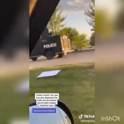 Police shooting at cars driving by for fun. Broke an old womans finger. Literally a gang.
