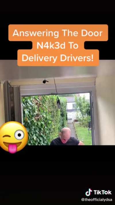 Answers door naked