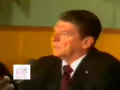 Video of when they tried to turn off President Reagan's microphone