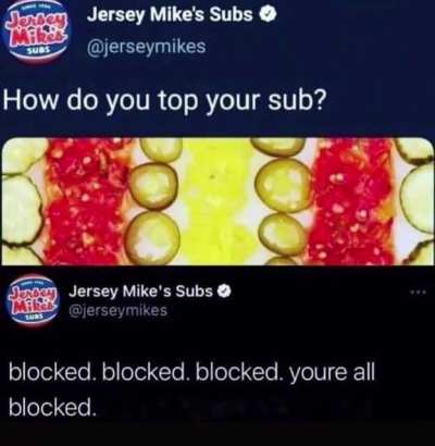 Regret is what the social media manager feels.
