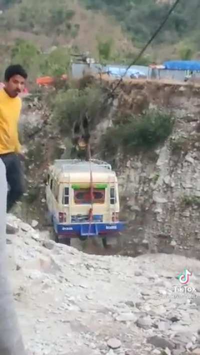 Bus bridge in Nepal