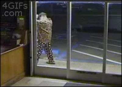 Idiot fights store
