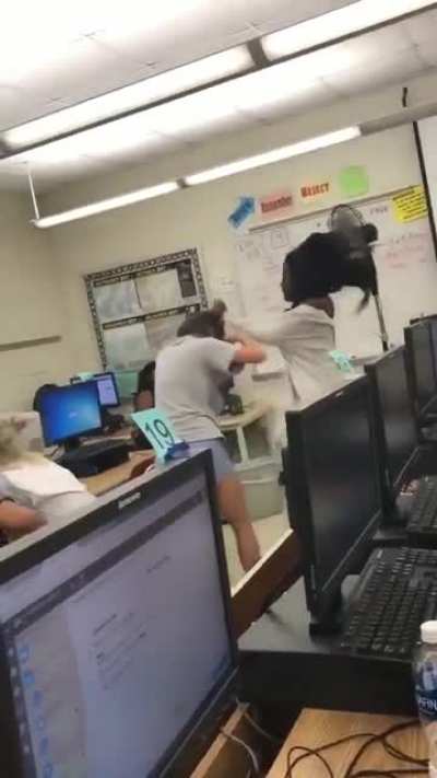 Got her ass beat