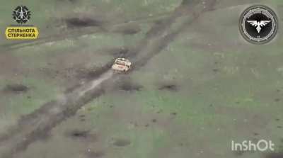 Ukrainian drone watches a Russian Desertcross 1000-3 buggy get chased then hit by a FPV drone
