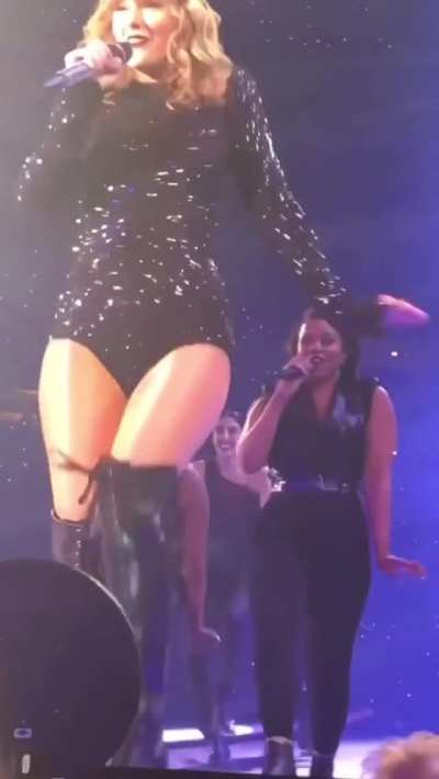 Amazing front row view during "Gorgeous!"