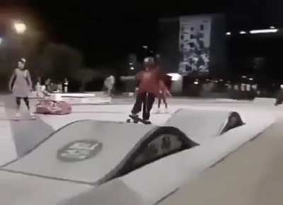 Livin&rsquo; young and wild and ...down he goes!