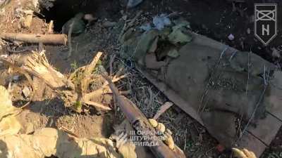 Intense close combat assault on Russian trench by 3rd company of the 2nd mechanized battalion 3 OShBr in the direction of Bakhmut, September 2023.