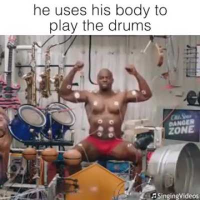 Terry crew makes music with his own power