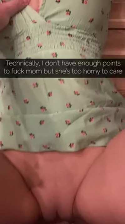 Groping mom's tits
