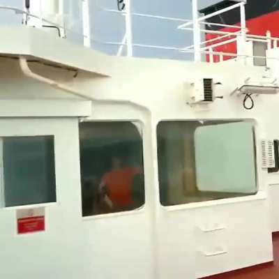 What an earthquake at sea looks like