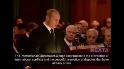 Putin&rsquo;s speech at ICC in The Hague on November 2, 2005