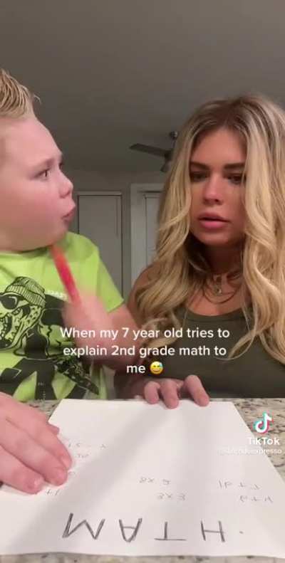 Helping the kids with homework