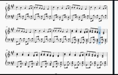 In light of patch 23.0, I have composed "Street Party" into sheet music.