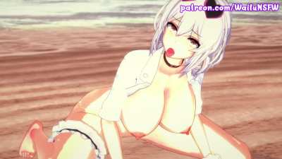 Milf on the beach