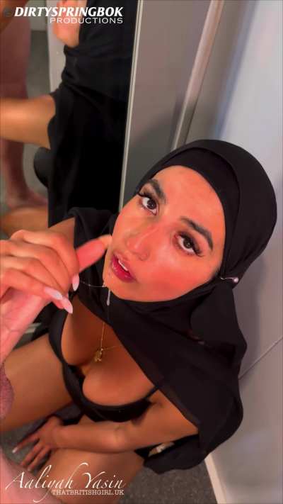 I really do love being a naughty Muslim slut getting covered in delicious hot cum