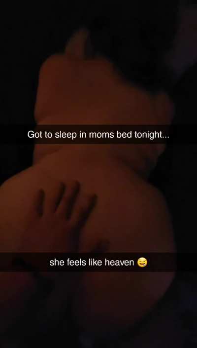 Son gets to sleep in moms bed pounding her pussy