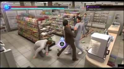 Kiryu deciding what deadly not to kill someone with