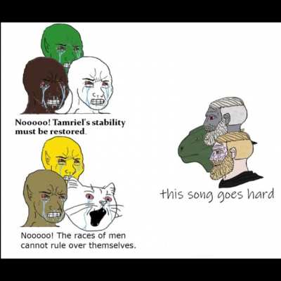 Imagine joining the Daggerfall Cuckenant or the Aldummy Dominion lol