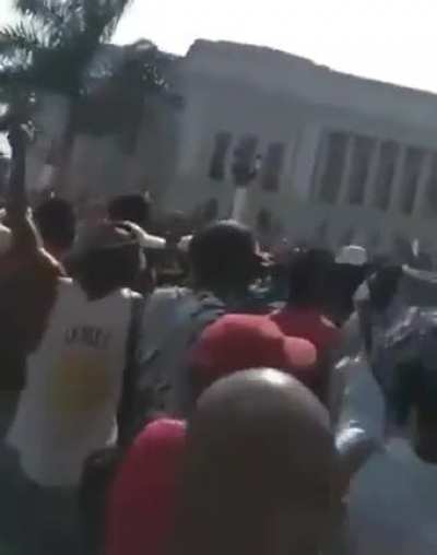 People in La Havana, Cuba, demanding for the end of the dictatorship and freedom.