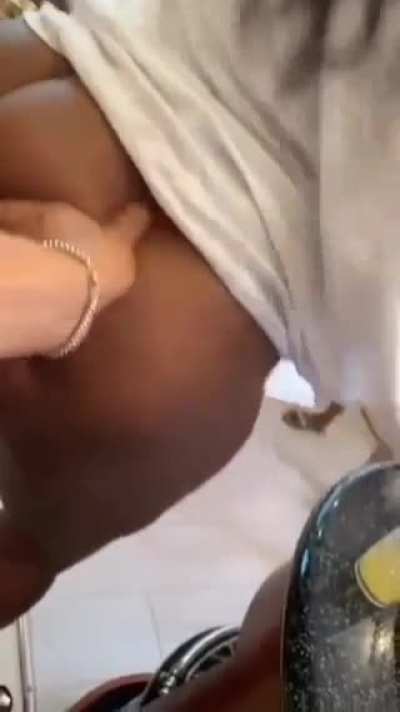 Not even the bitches can keep their eyes and hands off that phat ass
