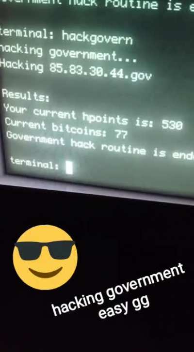 Hello dear hackers I made this hacking script so that I can hack government easily if you want this I sell it on darkweb for 125 bitcoins here is proof its working 😎😎😎😏😏👨&zwj;💻