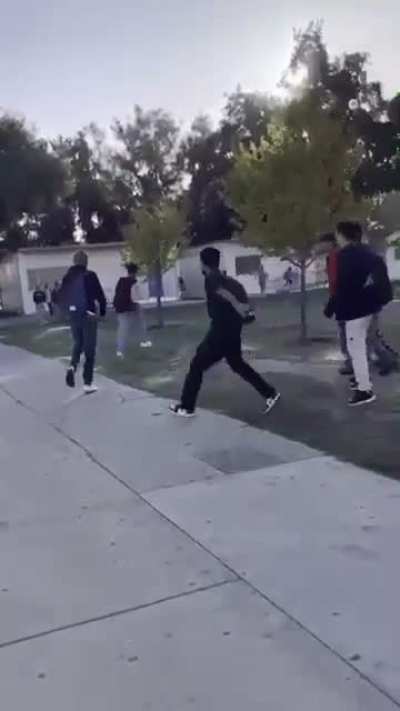 A fight between students earlier this morning at a high school in Turlock, California escalates to a student being stabbed.