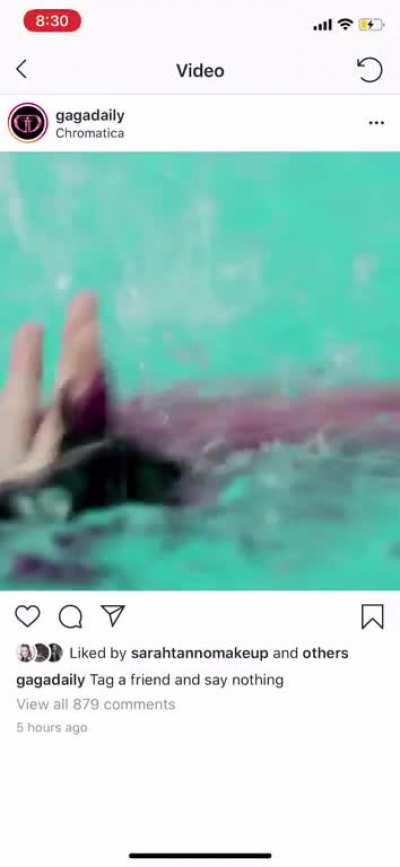 Lady Gaga DROWNS