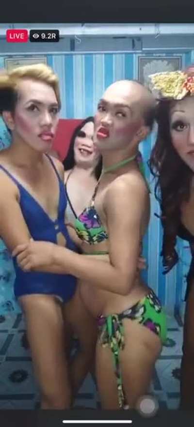 Weird party with bizarre people