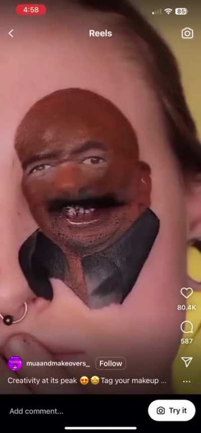 Thanks, I hate this Steve Harvey Makeup Look&hellip;