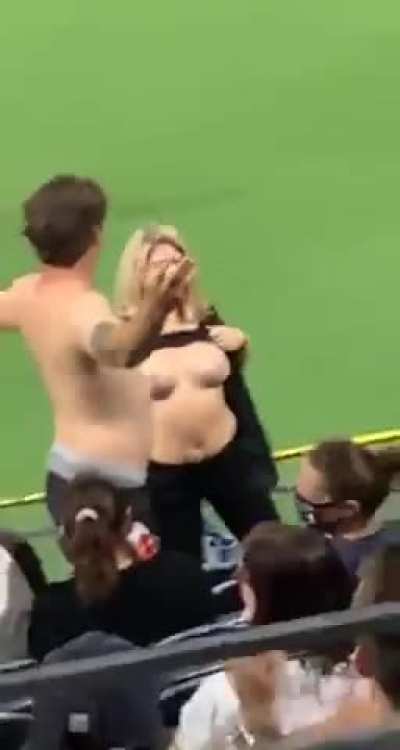 At a baseball game